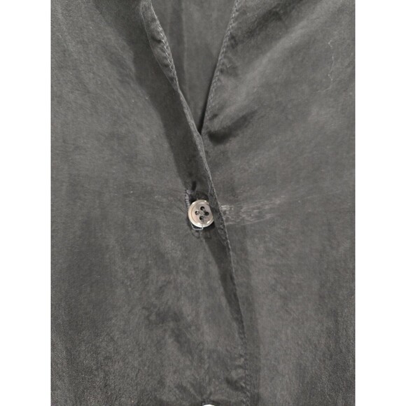 Standard James Perse Size 1 Black Button Down Tie Waist Soft Dress |‎ Small - Picture 4 of 11